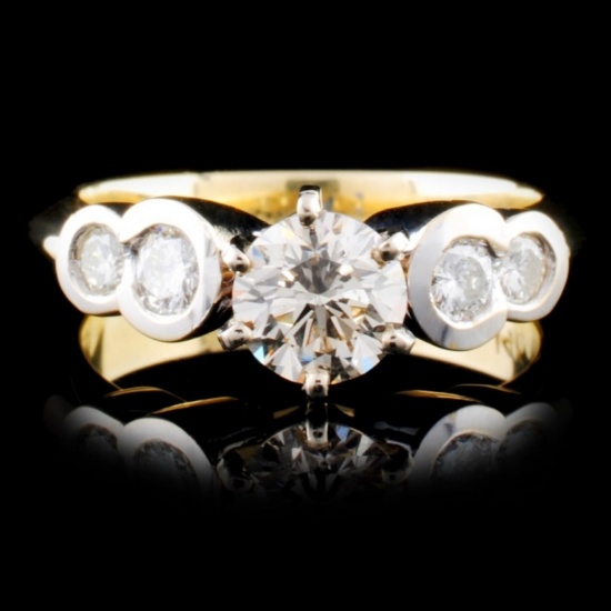 14K Two-tone 1.30ctw Diamond Ring