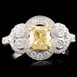 18K Gold 1.79ctw Fancy Diamond Ring