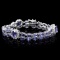 14k Gold 20.00ct Tanzanite & 1.50ct Diamond Brace