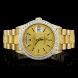 Rolex 18K YG Day-Date Diamond Gent's Watch