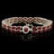 14k Gold 20.00ct Ruby & 0.50ct Diamond Bracelet