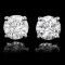 14k White Gold 1.50ct Diamond Earrings