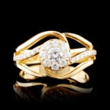 14K Gold 0.52ctw Diamond Ring