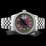 Rolex SS DateJust 36MM Diamond Wristwatch