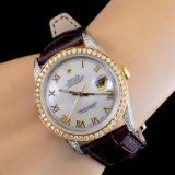 Rolex DateJust 2.85ctw Diamond 36mm Wristwatch