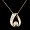 14K Gold 0.45ctw Diamond Pendant