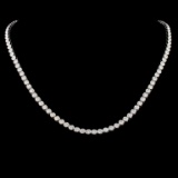 18K Gold 9.20ctw Diamond Necklace