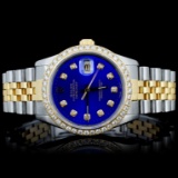 Rolex YG/SS DateJust Diamond 36MM Watch