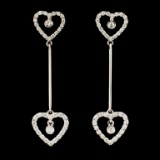 18K Gold 0.68ctw Diamond Earrings