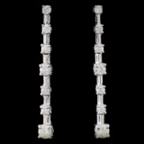 18K White Gold 0.50ctw Diamond Earrings