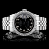 Rolex SS DateJust Diamond 36MM Wristwatch