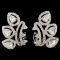 18K Gold 1.28ctw Diamond Earrings