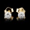 14K Gold 0.44ctw Diamond Earrings