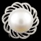 18K Gold 15.00MM Pearl & 1.02ctw Diamond Ring