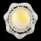 14K Gold 5.27ct Opal & 0.90ctw Diamond Ring