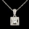 14K Gold 0.66ctw Diamond Pendant