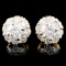 18K Gold 0.90ctw Diamond Earrings