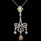 18K Gold 2.18ctw Fancy Diamond Pendant