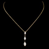 14K Gold 0.55ctw Diamond Pendant