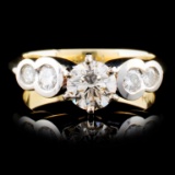 14K Two-tone 1.30ctw Diamond Ring