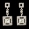 14K Gold 1.26ctw Diamond Earrings