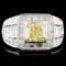 18K Gold 2.85ctw Fancy Diamond Ring