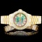 Rolex 18K YG DateJust 4.00ct Diamond Lagies Watch