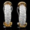 18K Two Tone 1.41ct Diamond Earrings