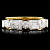 14K TT Gold 0.71ctw Diamond Ring