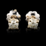 14K Gold 0.22ctw Diamond Earrings