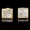 18K Gold 0.95ctw Diamond Earrings