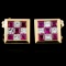 18K Gold 0.92ctw Ruby & 0.49ctw Diamond Earrings