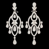 14K Gold 4.70ctw Diamond Earrings