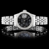 Rolex SS DateJust Ladies Diamond Wristwatch