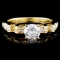 18K Yellow Gold 0.93ctw Diamond Ring