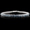 14K WG 6.19ctw Fancy Color Diamond Bracelet