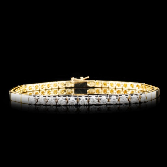 14K Gold 0.96ctw Diamond Bracelet