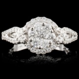 14K Gold 0.94ctw Diamond Ring