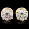 14K Gold 1.68ctw Diamond Earrings