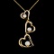 14K Gold 0.22ctw Diamond Pendant