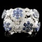 14K Gold 2.48ctw Sapphire & 0.78ctw Diamond Ring