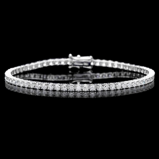 18k White Gold 5.00ct Diamond Bracelet