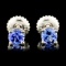 14K Gold 0.70ctw Tanzanite Earrings