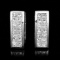 18K White Gold 3.65ctw Diamond Earrings