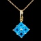 14K Gold 2.40ct Topaz Pendant