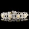 18K Gold 7.59ctw Fancy Diamond Bracelet