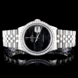 Rolex SS DateJust Diamond 36MM Wristwatch