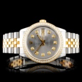 Rolex YG/SS DateJust Diamond 36MM Watch