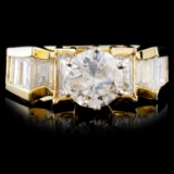 14K Yellow Gold 2.21ctw Diamond Ring