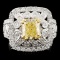 18K Gold 2.74ctw Fancy Diamond Ring